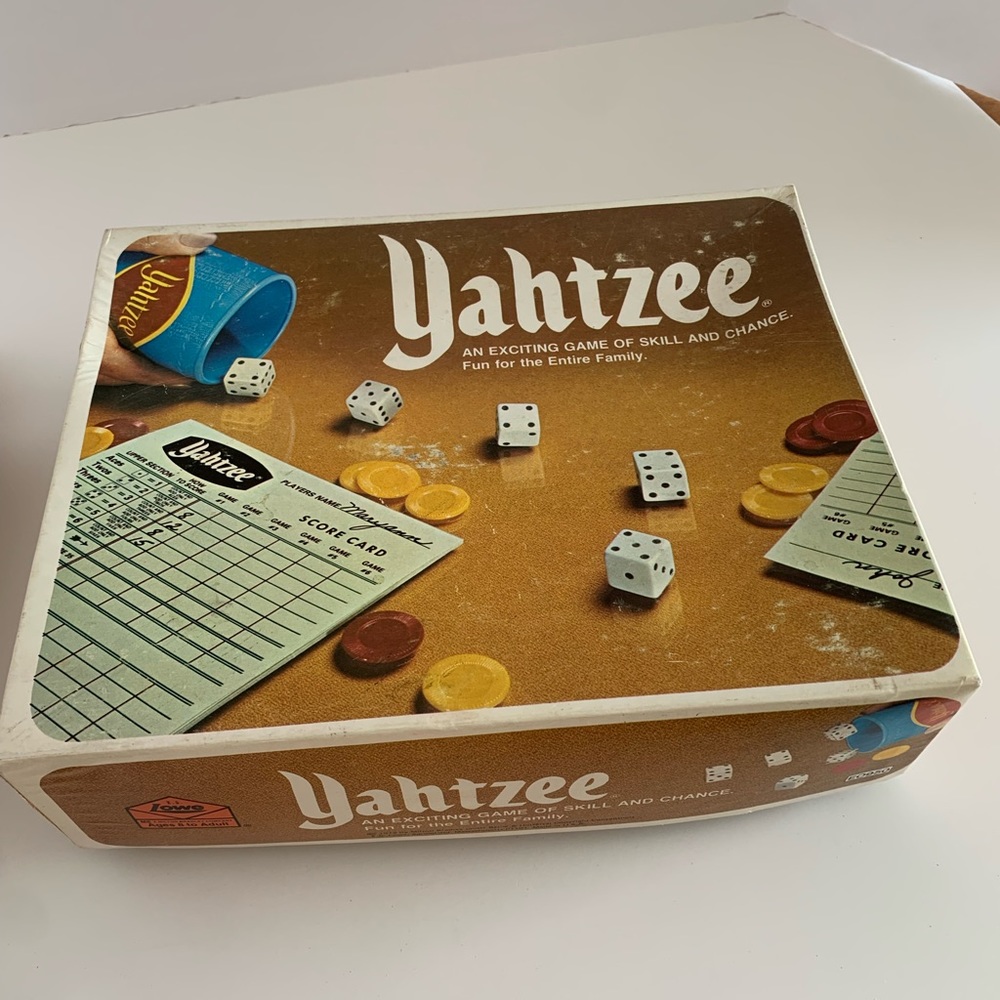 Vintage 1978 Yahtzee Game